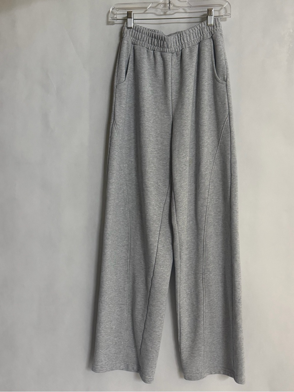 Trendy Queen Gray Wide Leg Sweatpants XS NWOT